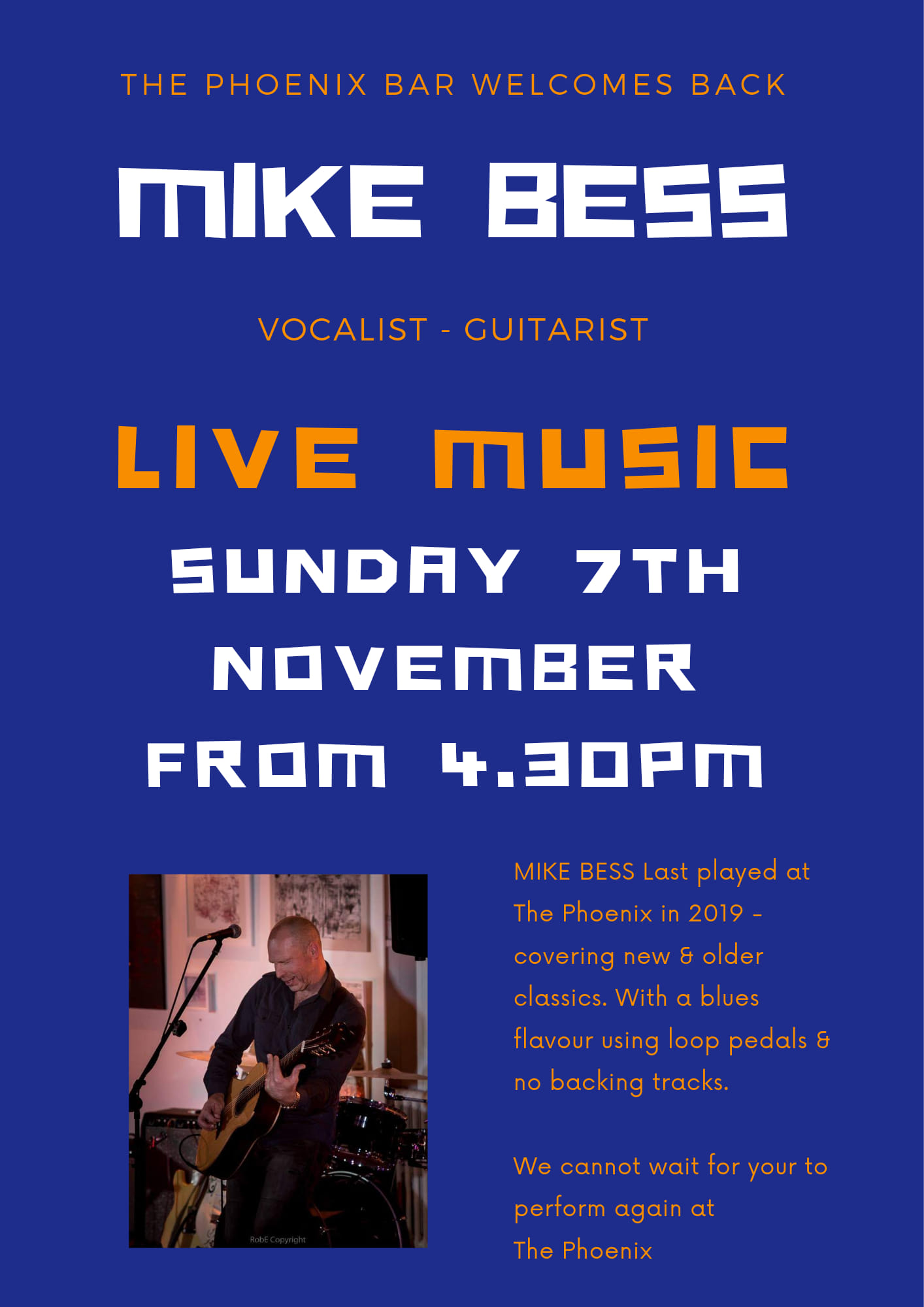 Mike Bess at the Phoenix Bar
